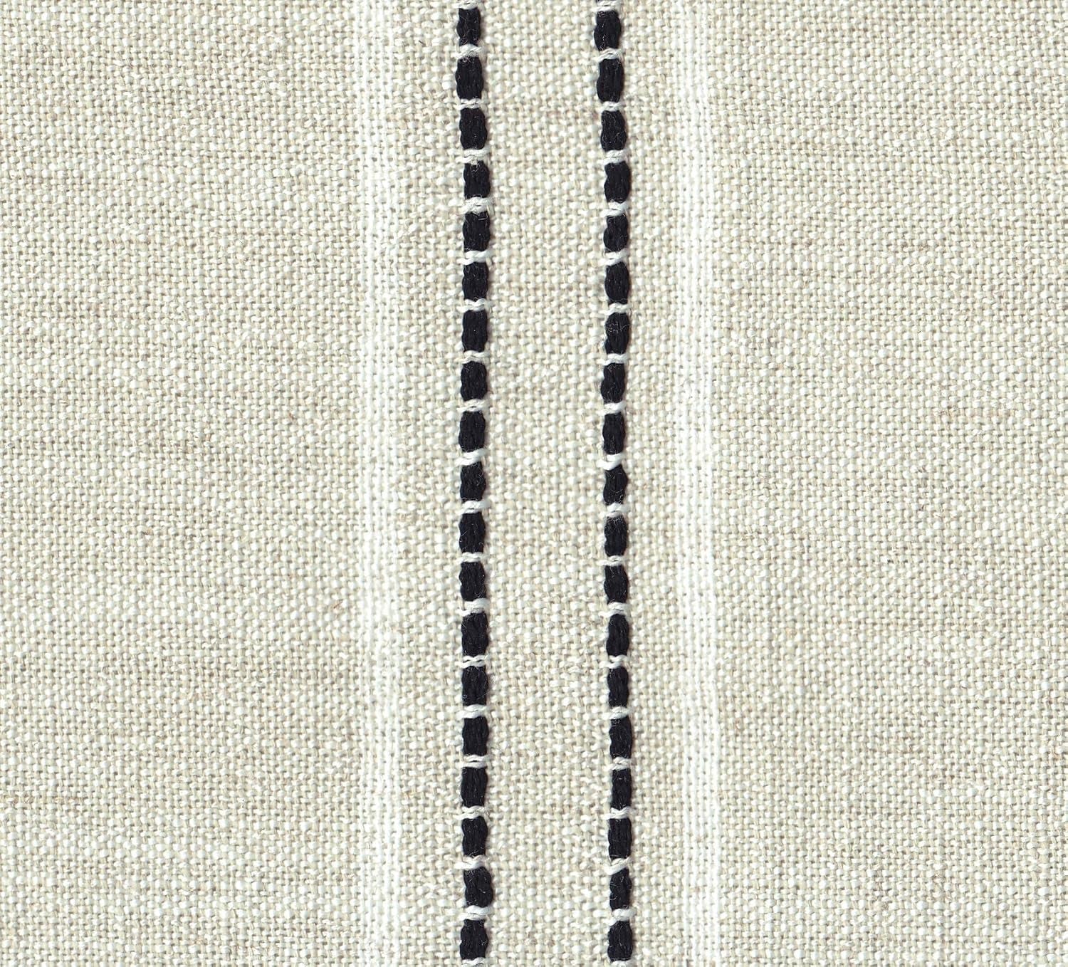 Home Decor | Upholstered Dining Chairs | Dining Chairs Set of 2 with Nailhead Trim | Decorative Home Furniture, Black and White Stripes-3