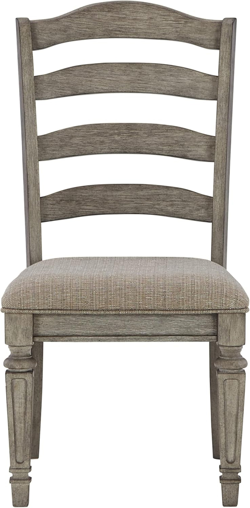Lodenbay Classic Farmhouse Weathered Dining Chair, Set of 2, Antique Gray-3