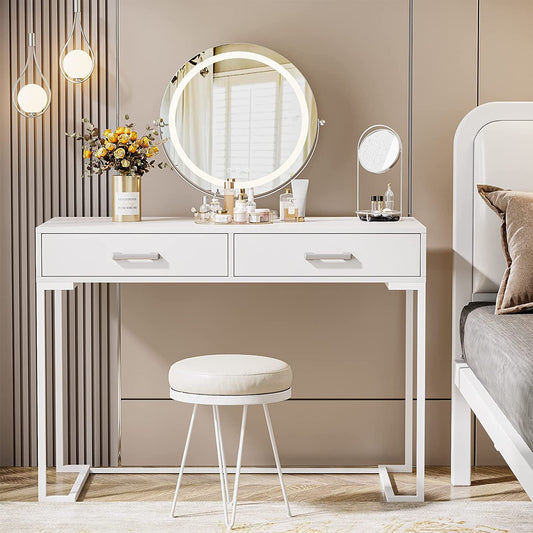 White Vanity Table Dressing Desk-1