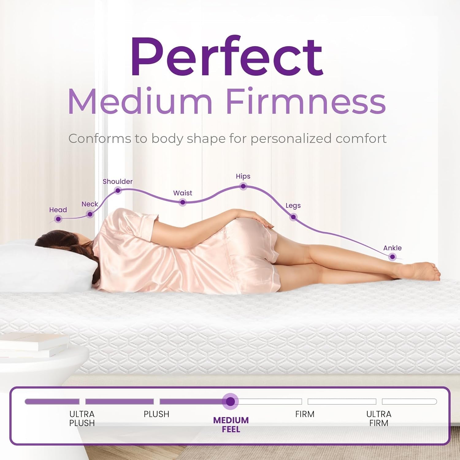 Cooling Gel Memory Foam Mattress, Full Size, 8 Inch-4
