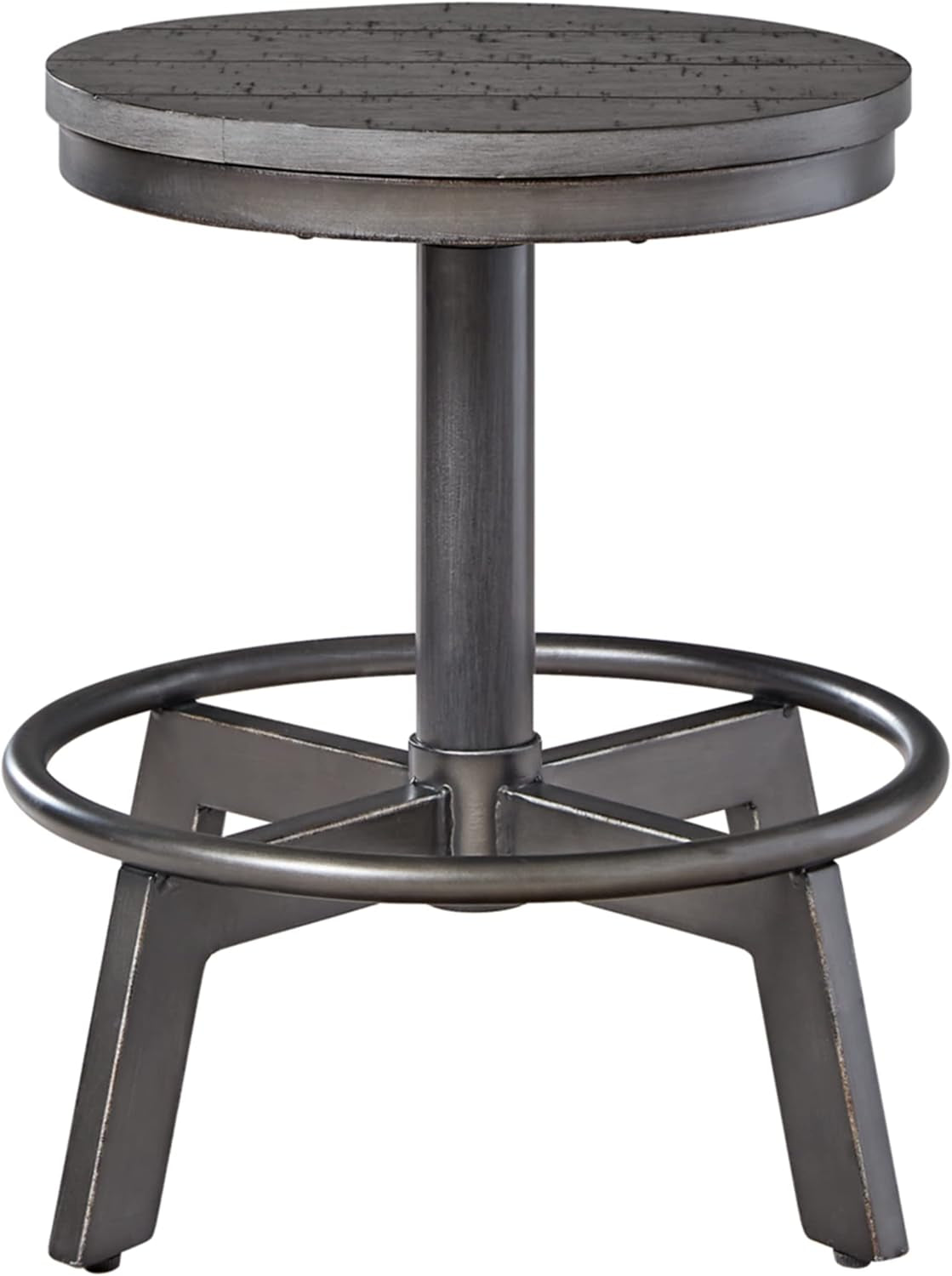 Torjin Industrial Counter Height Stool, 2 Count, Gray-4