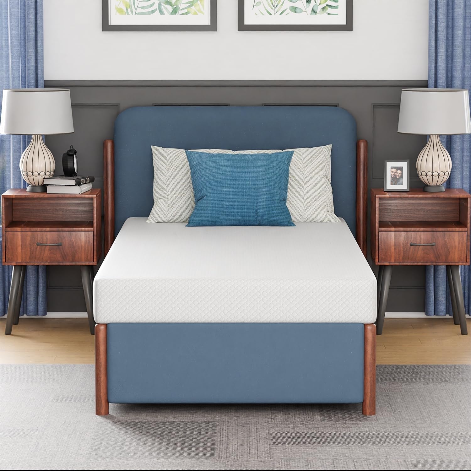 Twin Gel Memory Foam Mattress, 6 Inch, CertiPUR-US Certified-0