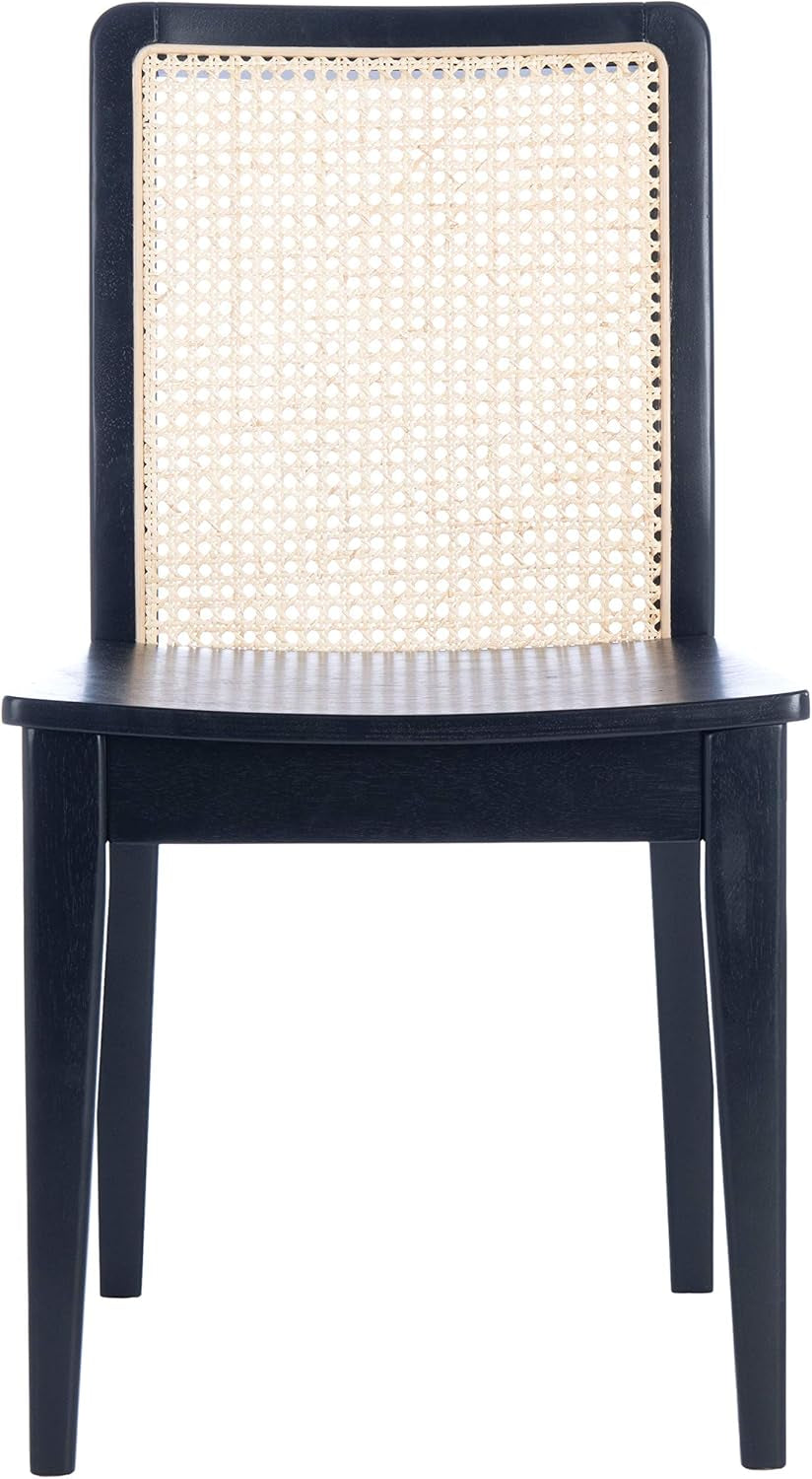 Home Collection Benicio Black/Natural Rattan Dining Chair (Set of 2) DCH1005C-SET2-4