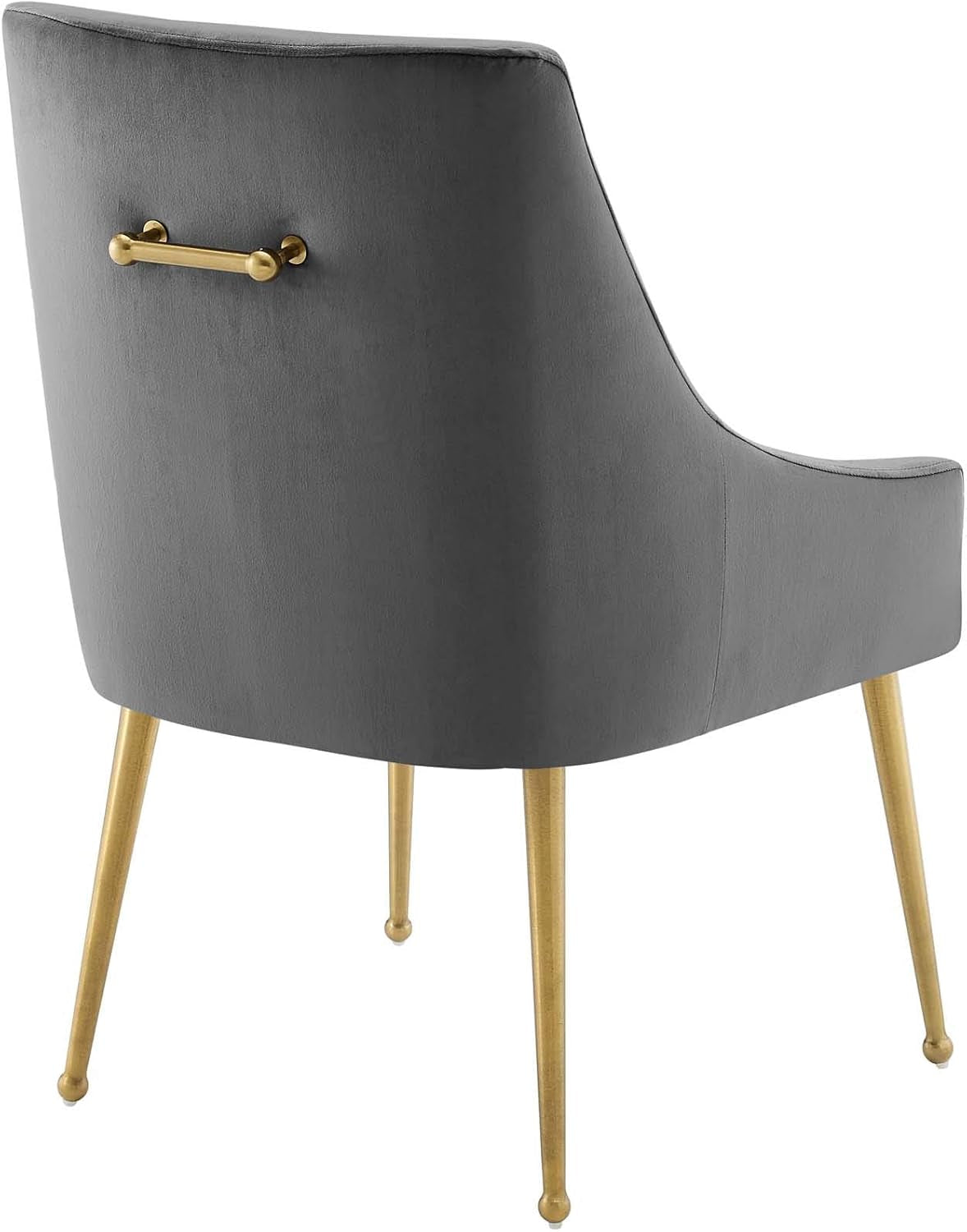 Discern Upholstered Performance Velvet Dining Chair, Gray-3