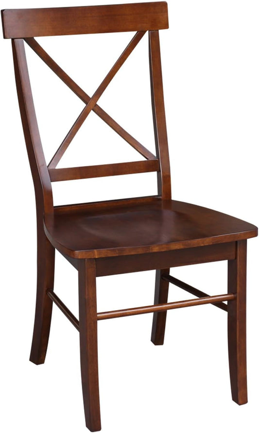 International Concepts X-Back Chair, Espresso-0