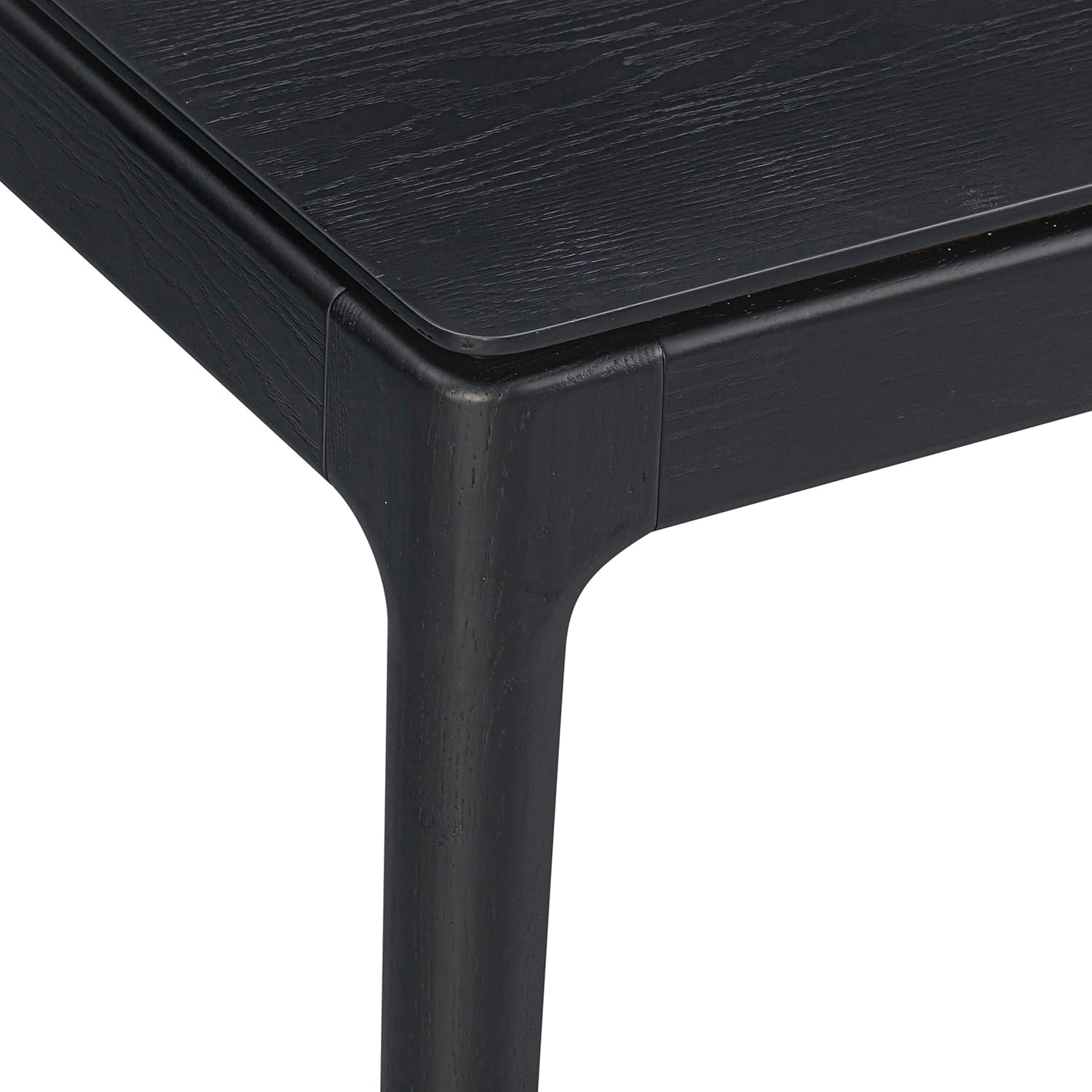 Mingle 55 Inch Modern Design, Rectangular Dinner Table for Dining Room, Living Room Furniture, Effortless Assembly, Burnt Black-3