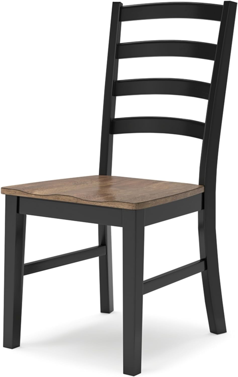 Wildenauer Rustic Armless Dining Chair, Set of 2, Black & Light Brown-3