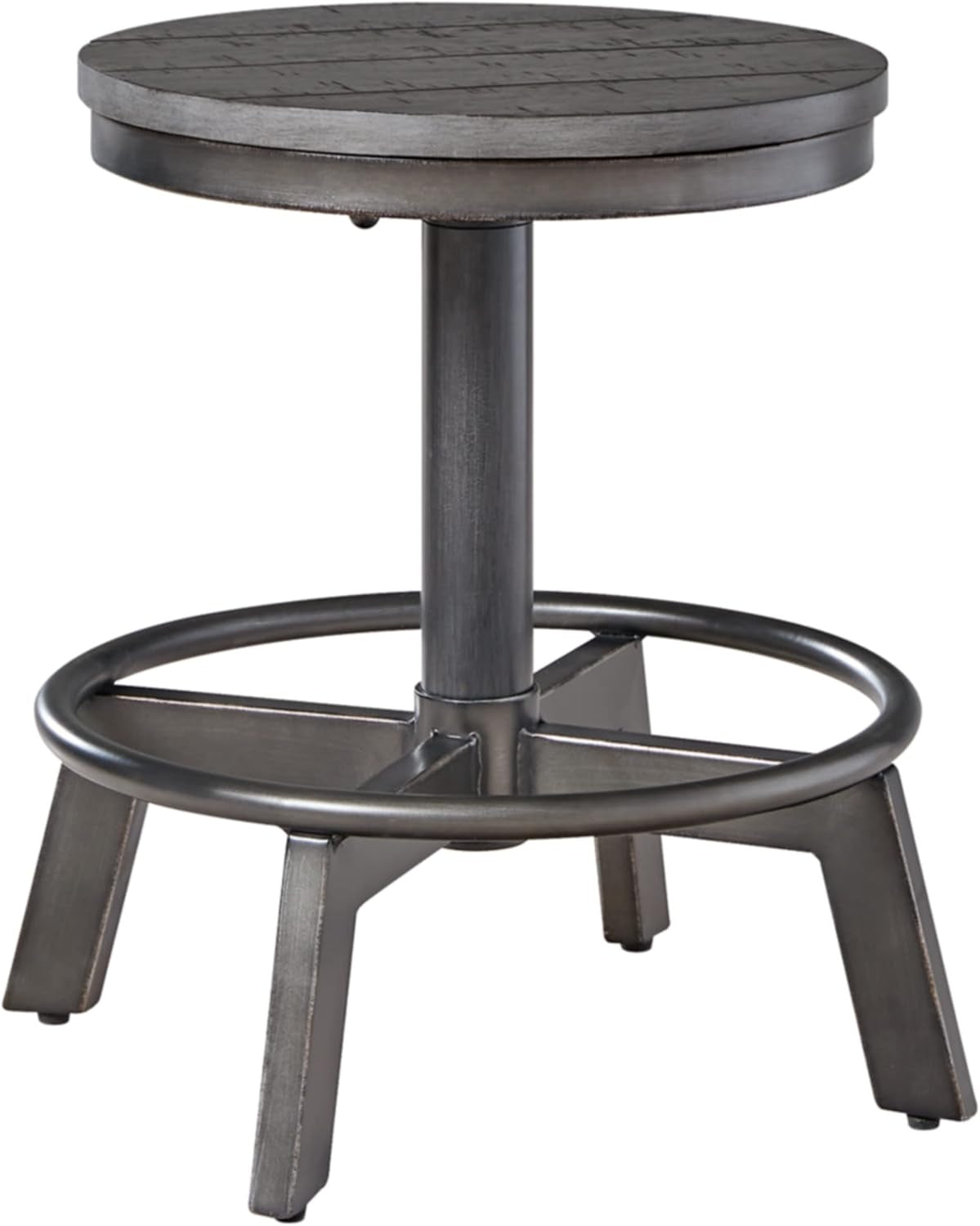 Torjin Industrial Counter Height Stool, 2 Count, Gray-3