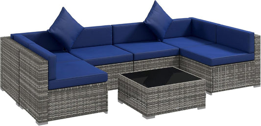 7-Piece Patio Furniture Set for Stylish Outdoor Living-0