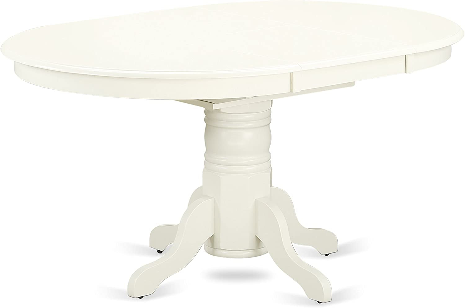 Linen White round Dining Room Table-1