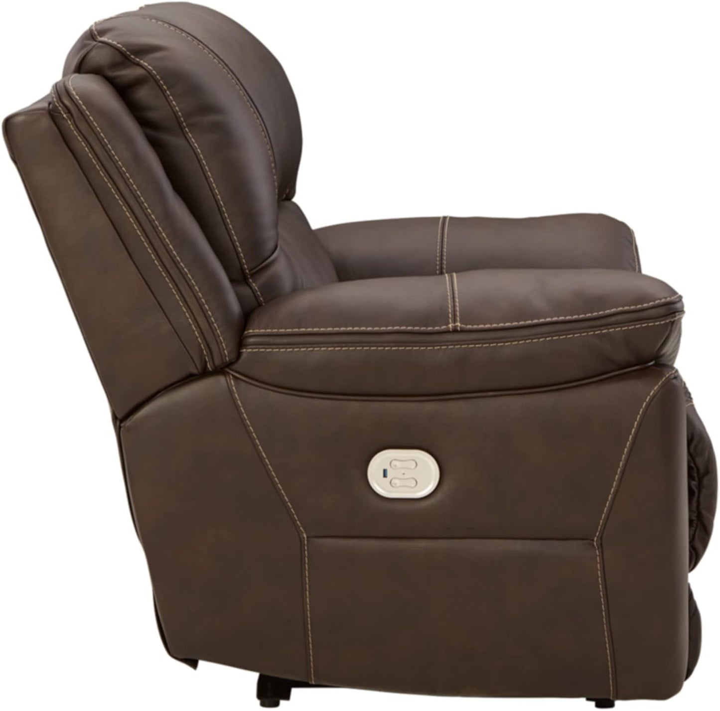 Dunleith Zero Wall Recliner with Power Headrest, Brown-4