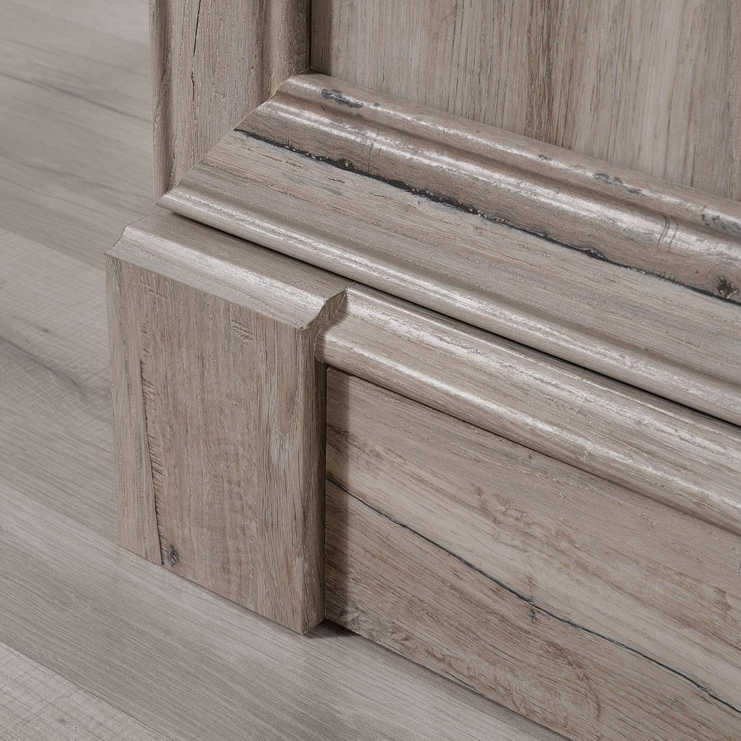 Palladia Library with Doors/Book Shelf, L: 29.37" X W: 13.9" X H: 71.85", Split Oak-4