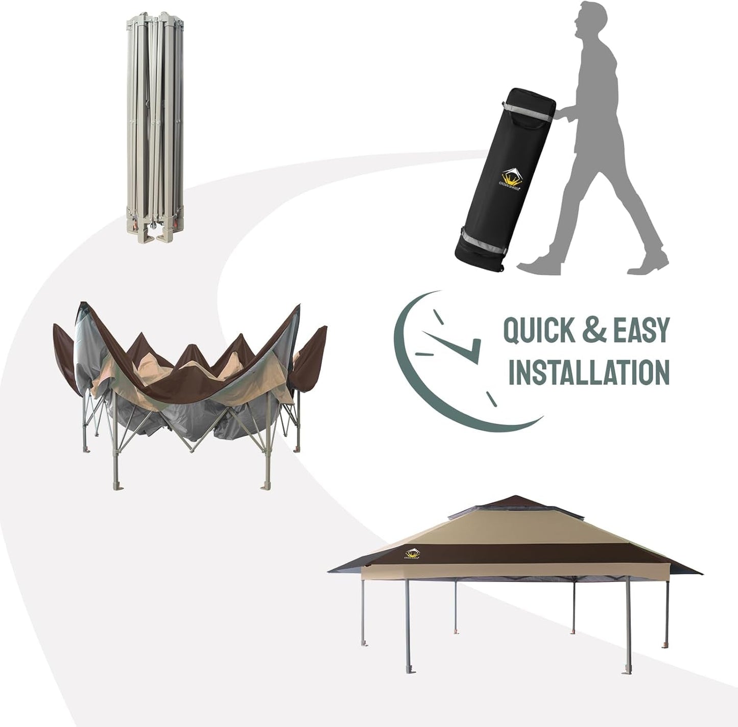 16x16 Pop Up Gazebo Mosquito Netting Patio Party-1