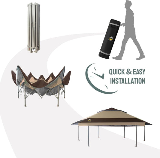 16x16 Pop Up Gazebo Mosquito Netting Patio Party-1