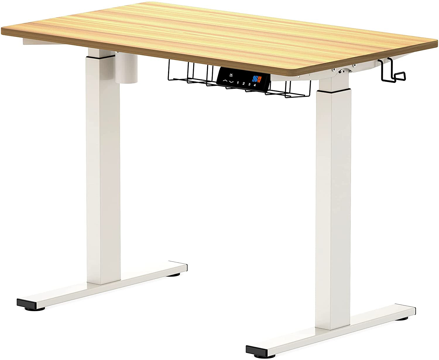 Memory Preset Electric Height Adjustable Standing Desk, 40 X 24 Inches, Oak-4