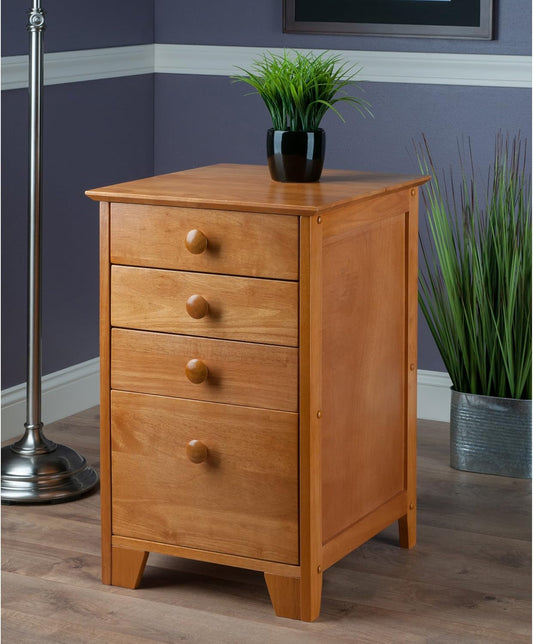 Studio File Cabinet, Honey-1