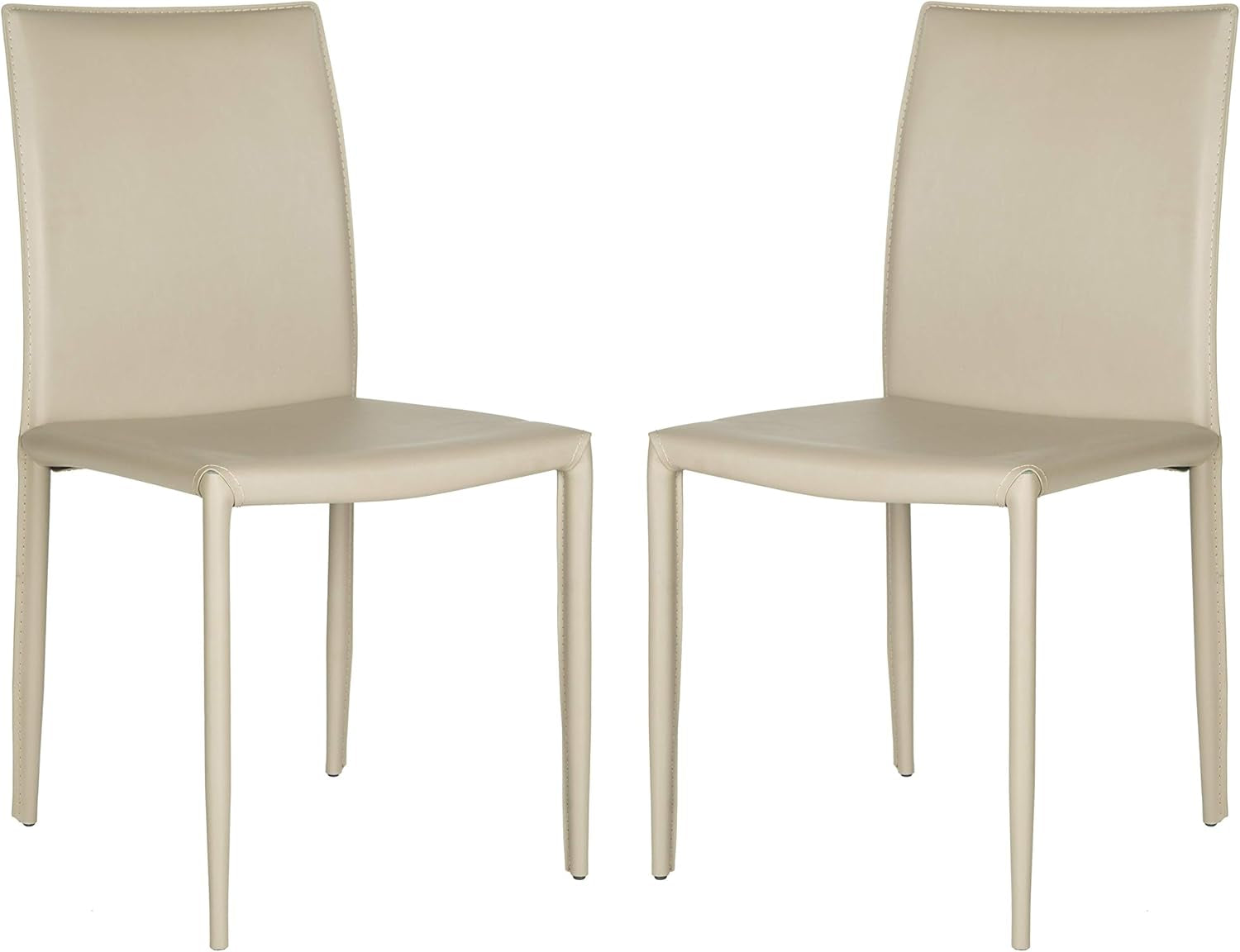 Home Collection Karna Modern Light Grey Dining Chair (Set of 2)-1