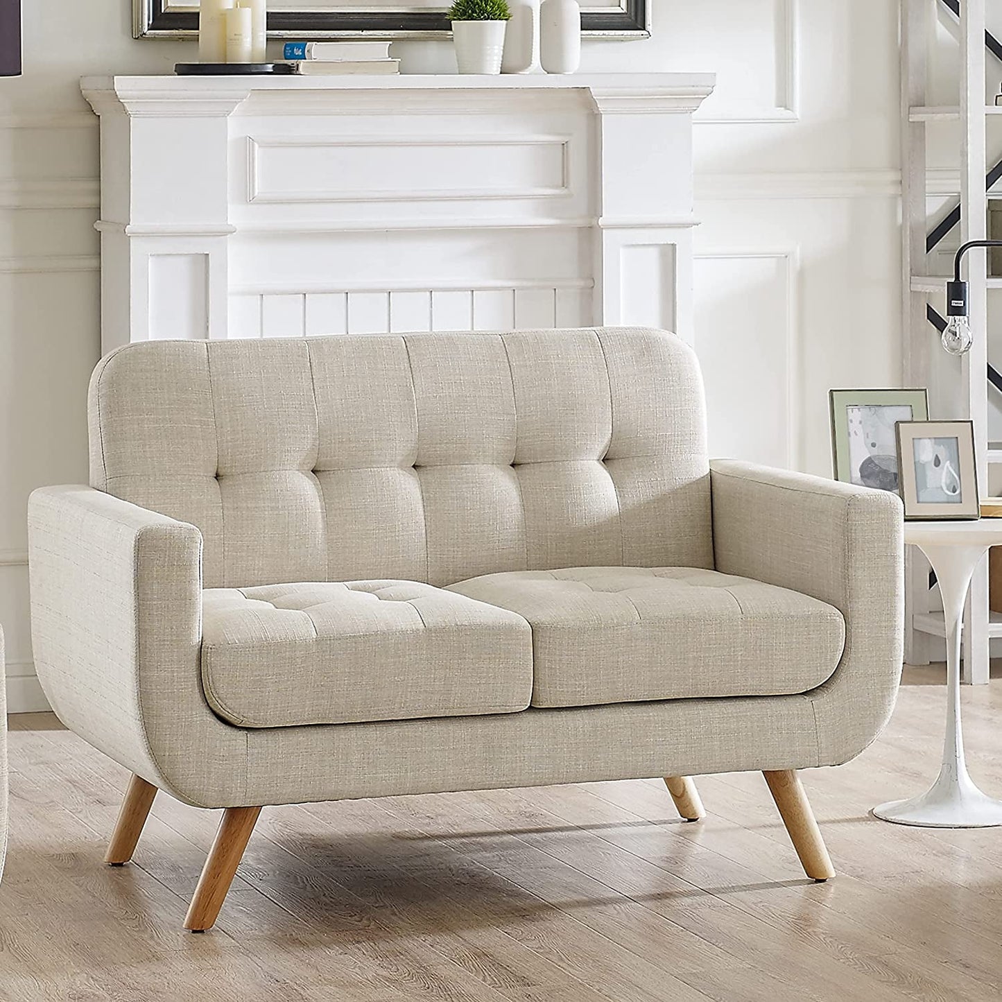 Elena Beige Accent Armchair for Living Room-0