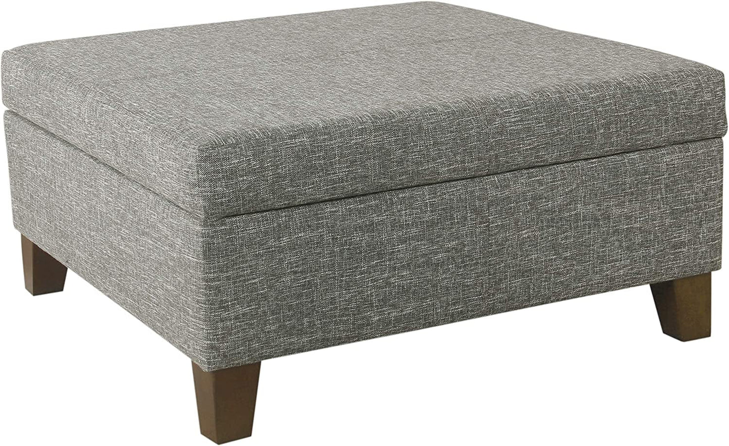 Luxury 32″ Ottoman with Storage in Slate Gray-0