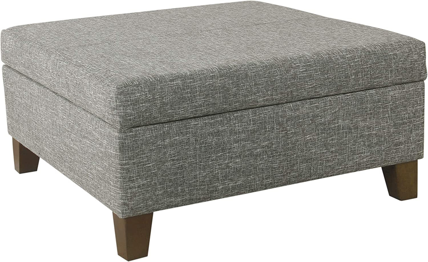 Luxury 32″ Ottoman with Storage in Slate Gray-0