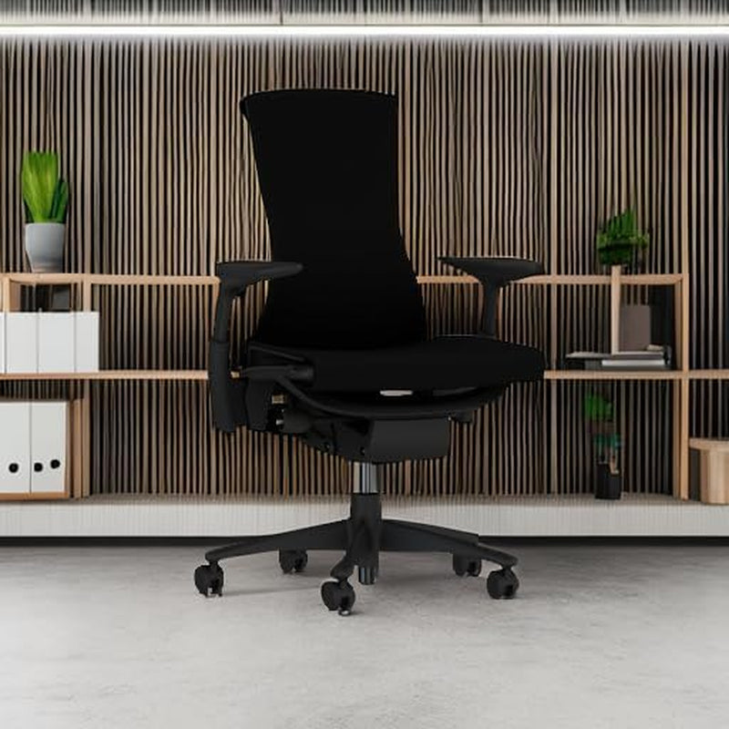 Embody Ergonomic Office Chair | Fully Adjustable Arms and Carpet Casters | Black Rhythm-4