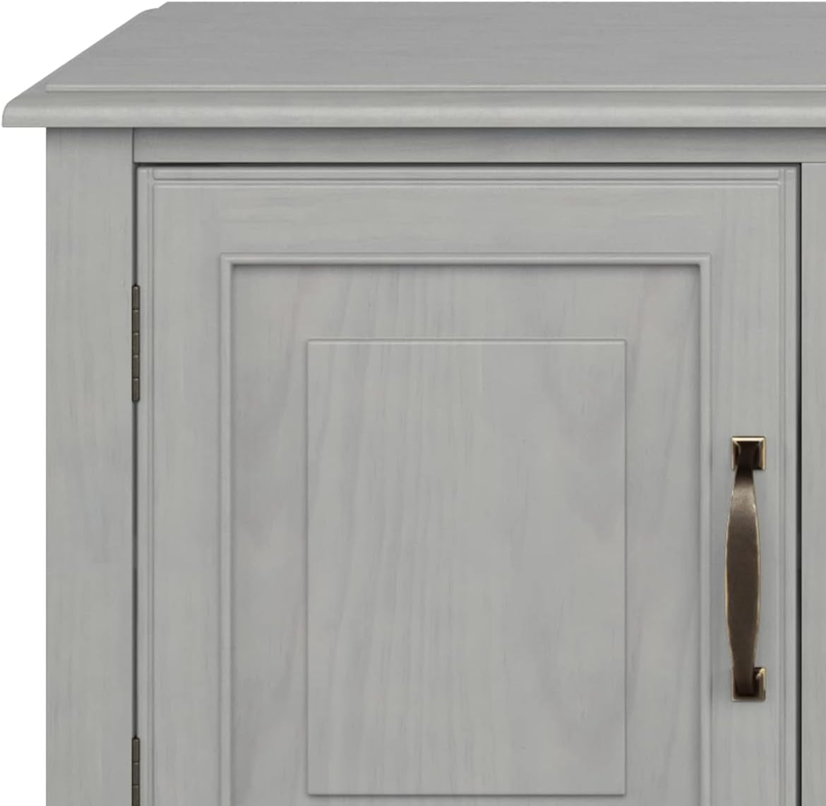 Connaught SOLID WOOD 72 Inch Wide Traditional TV Media Stand in Fog Grey for Tvs up to 80 Inches, for the Living Room and Entertainment Center-3