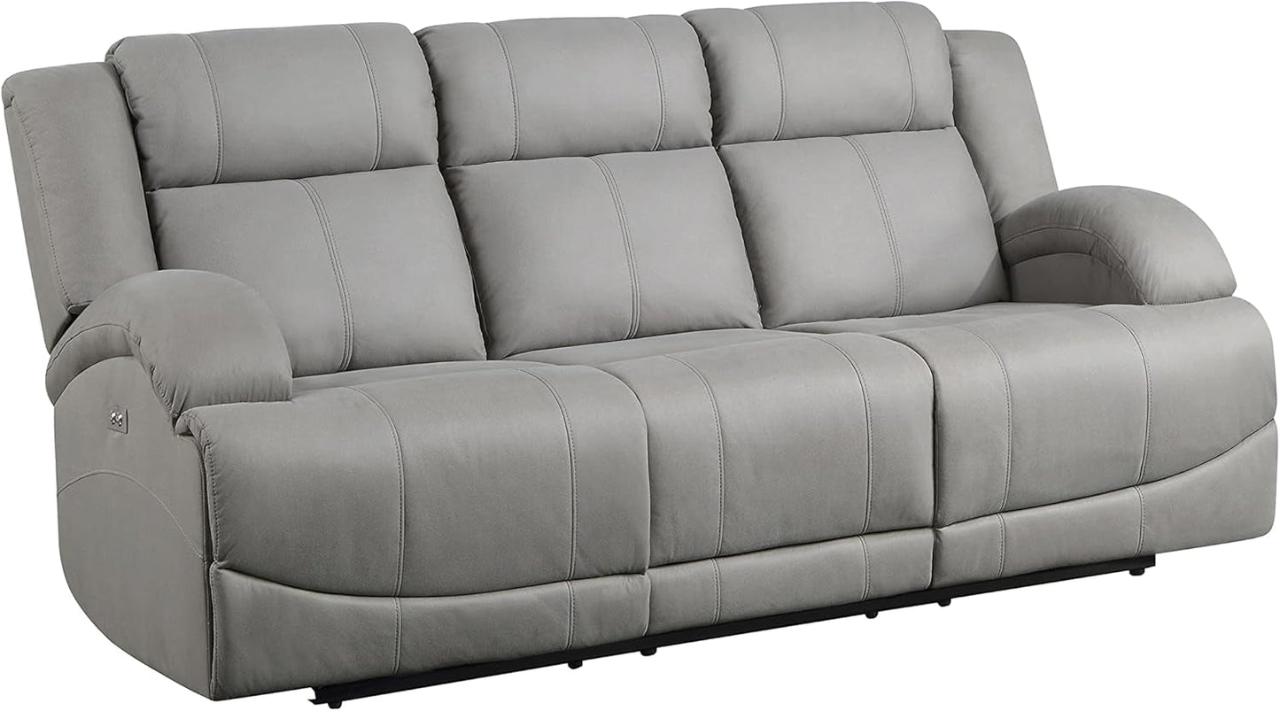 Landwood Power Reclining Living Room Set, 3-Piece, Gray-4