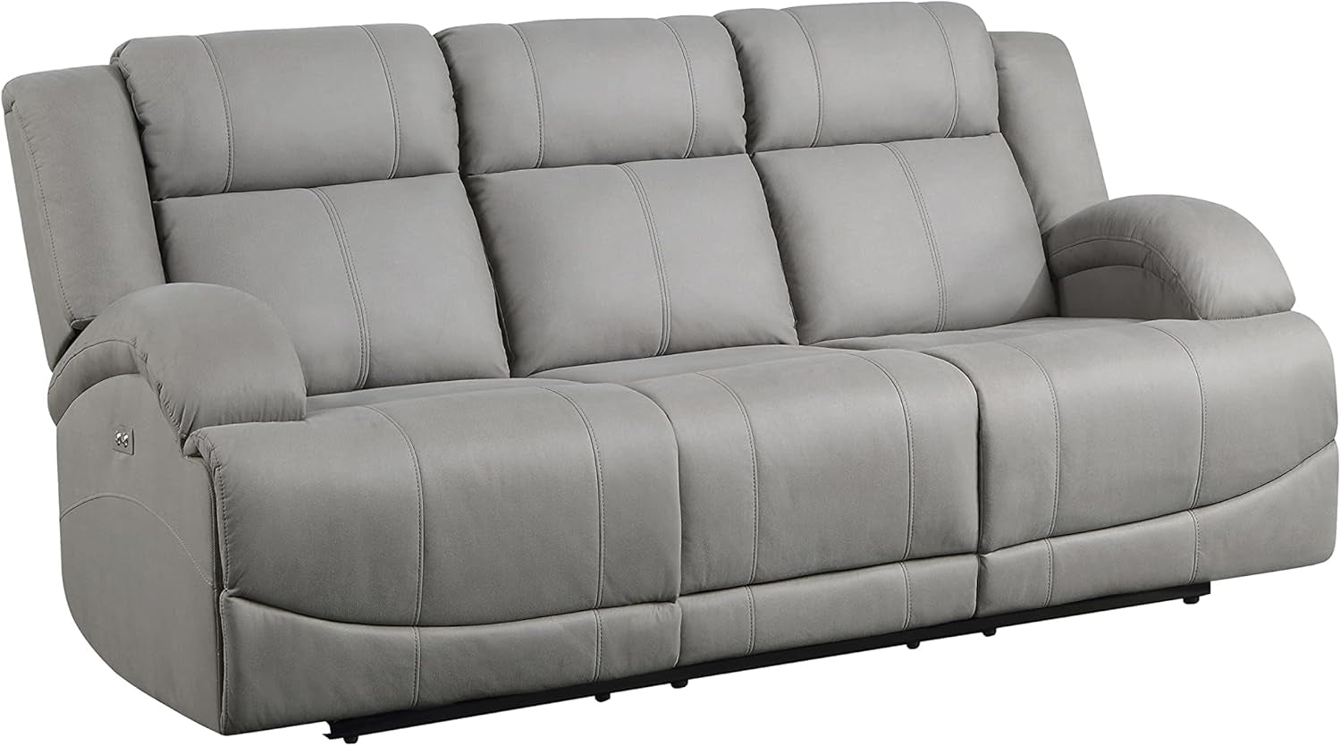 Landwood Power Reclining Living Room Set, 3-Piece, Gray-4