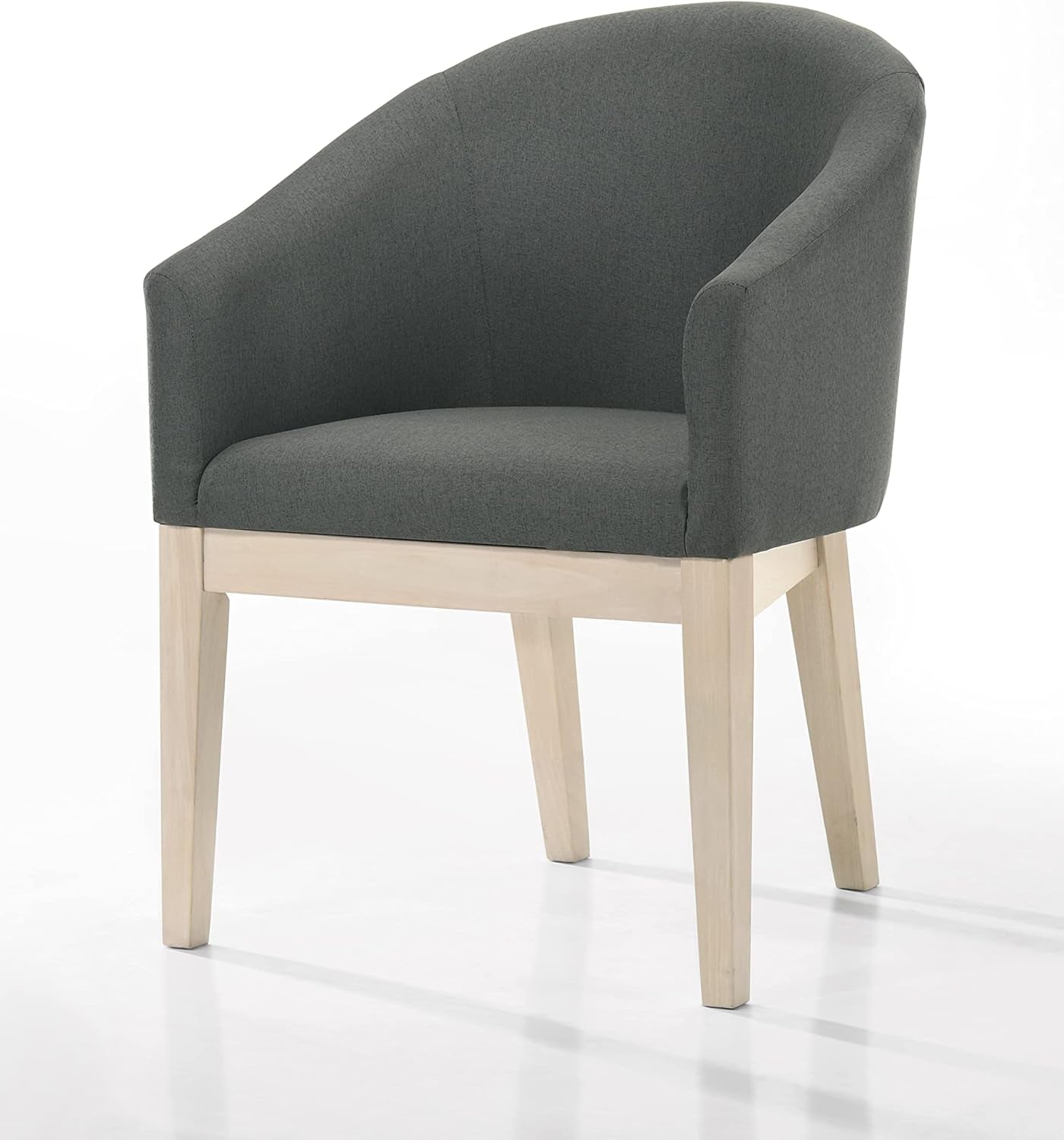 Neroli Gray Fabric Accent Chairs and Side Table Living Room Set-2