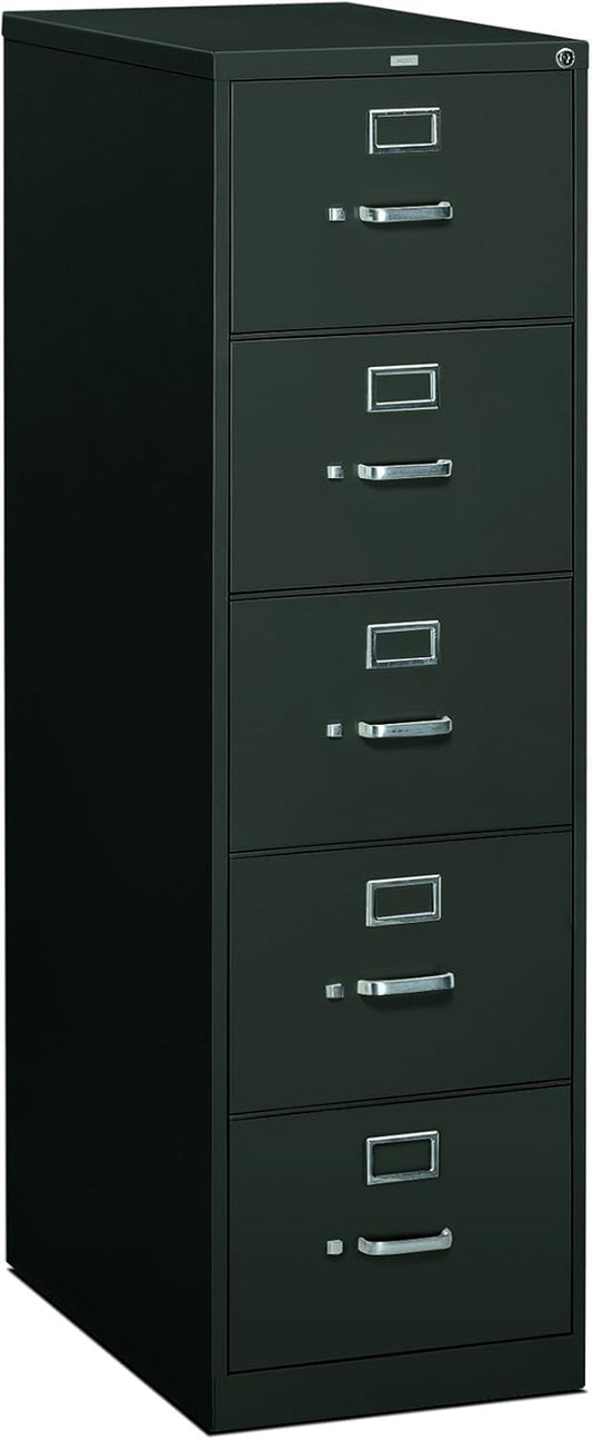 5 Drawer Filing Cabinet - 310 Series Full-Suspension Legal File Cabinet, 26-1/2-Inch Drawers, Charcoal (H315C)-0