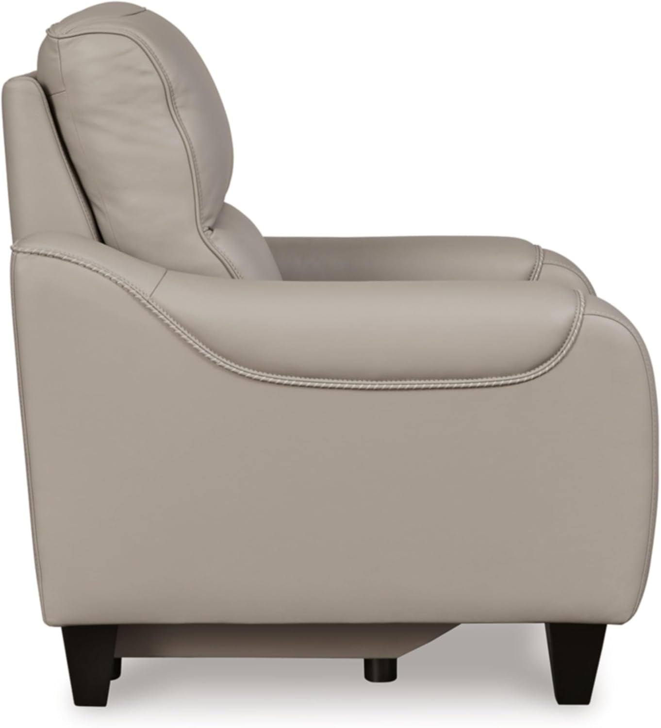 Mercomatic Contemporary Leather Match Wall Hugger Power Recliner with Adjustable Headrest and USB Ports, Light Gray-4