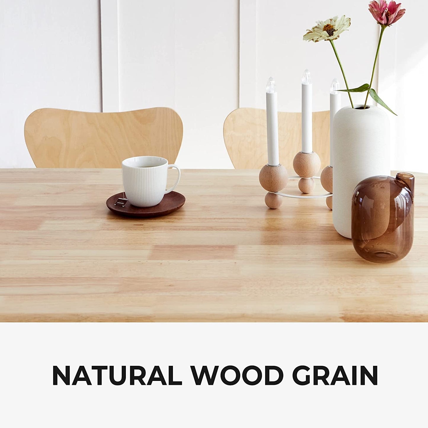 Mid Century Modern Rectangular Wooden Dining Table-3