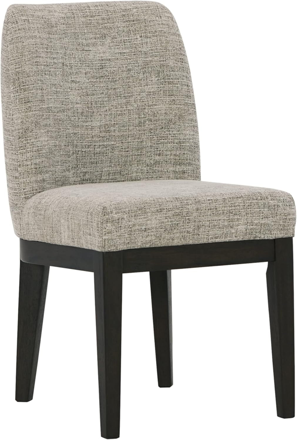Burkhaus Traditional Upholstered Dining Chair, Set of 2, Dark Brown-3