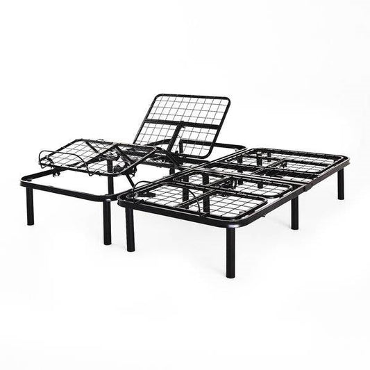 Split King Size Electric Head Foot Adjustable Bed Base with Remote-0