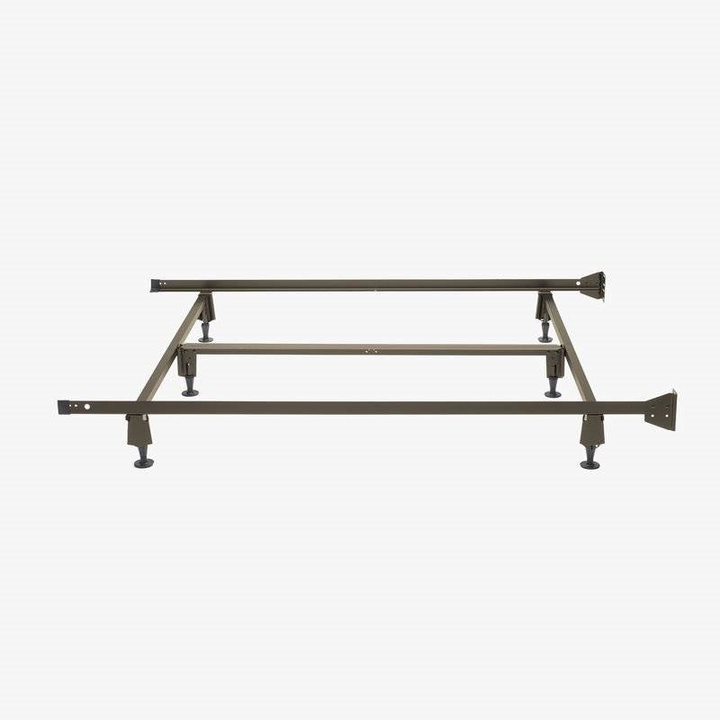 Twin/Twin XL Steel Metal Bed Frame with Bolt-on Headboard Brackets-0