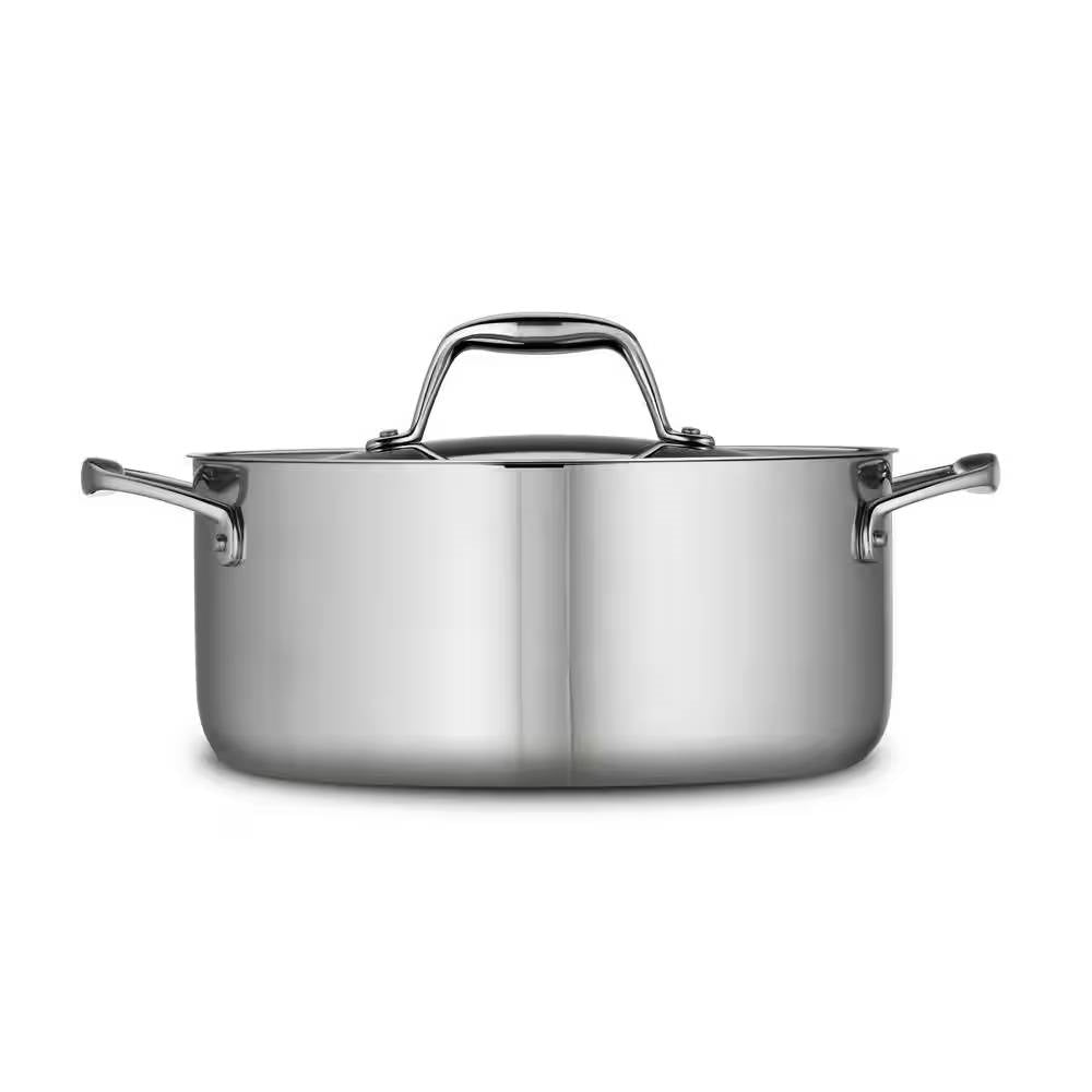 Stainless Steel Tri-Ply Clad 5-Quart Dutch Oven with Lid-3
