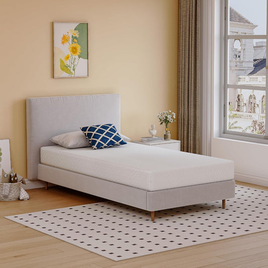 Twin Memory Foam Mattress Medium-Firm, 6", Kids/Guest Beds-0