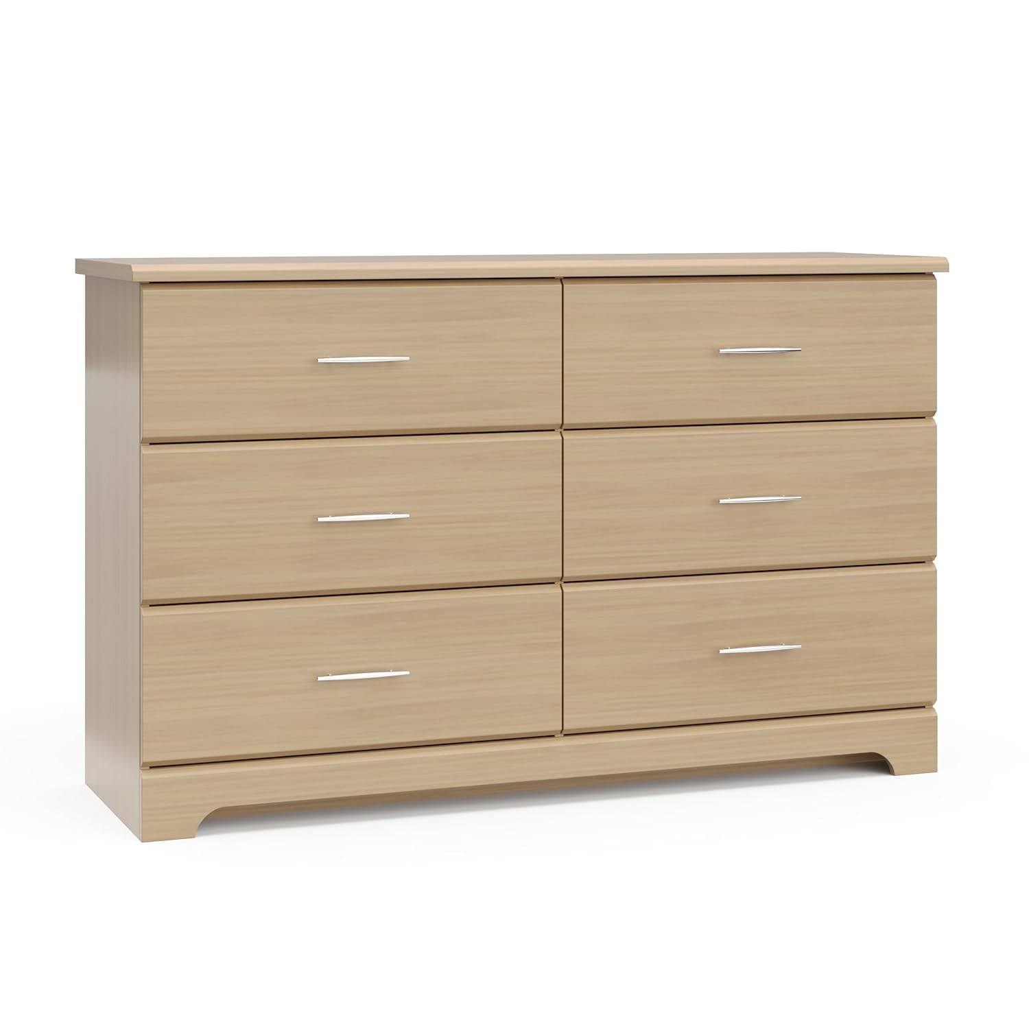 Brookside 6 Drawer Double Dresser (Driftwood) – Dresser for Nursery, 6 Drawer Dresser, Kids Dresser, Nursery Dresser Drawer Organizer, Chest of Drawers-0