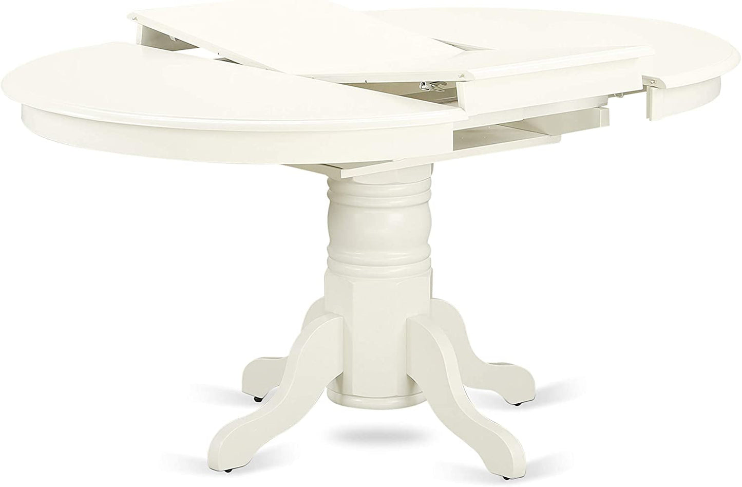Linen White round Dining Room Table-2
