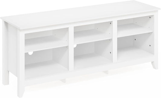 Jensen Entertainment Center for TV up to 65 Inch, 65-Inch, Solid White-0