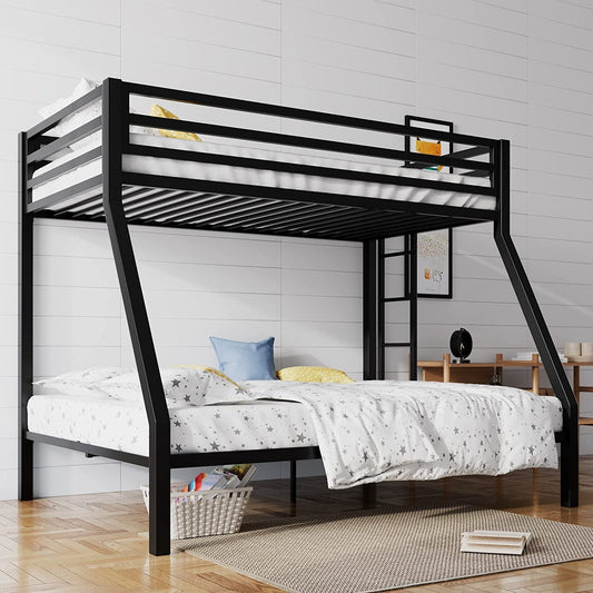 Low Bunk Bed with Slide, Twin-Over-Twin, Clay-0
