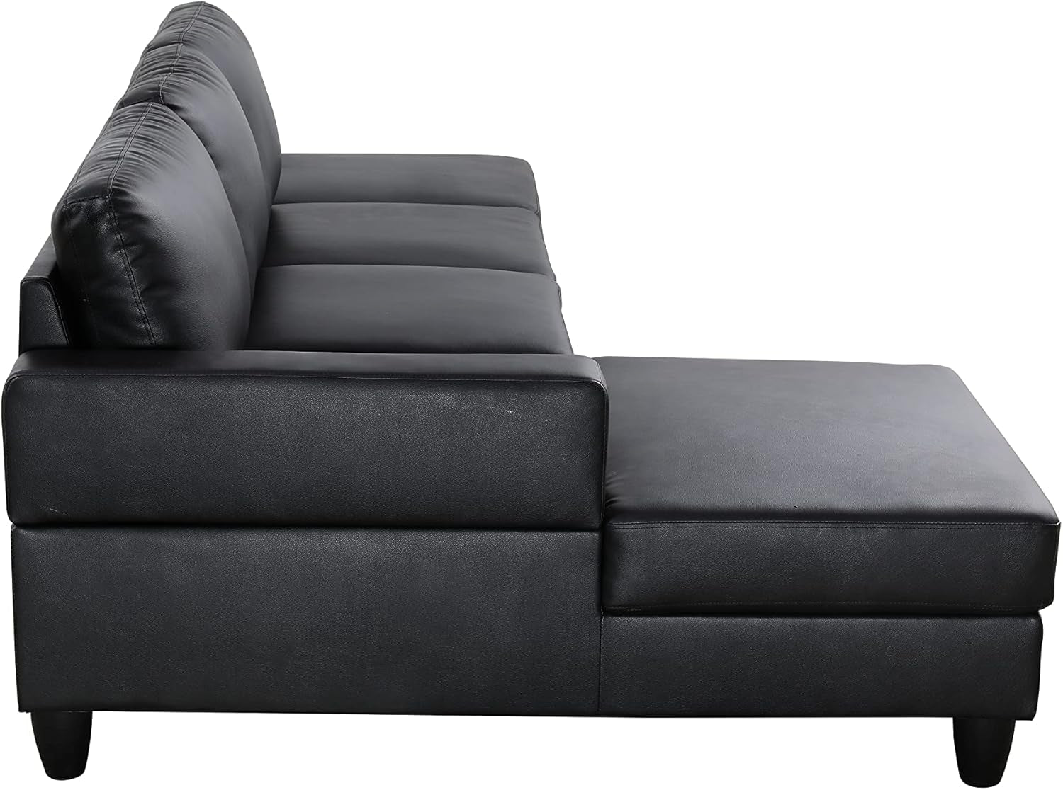 L Shaped Sectional Modern Sofa - Convertible Leather Sofa Sleeper Sofa Bed Couch Set with Reversible Chaise, Lounge Sofa Modular Cloud Sofa Couch for Living Room Apartment-2