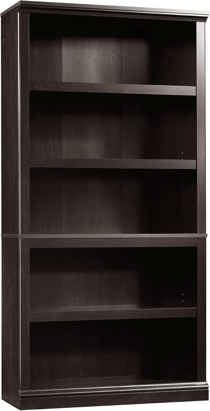Miscellaneous Storage 5 Bookcase/Book Shelf, L: 35.28" X W: 13.23" X H: 69.76", Estate Black-0