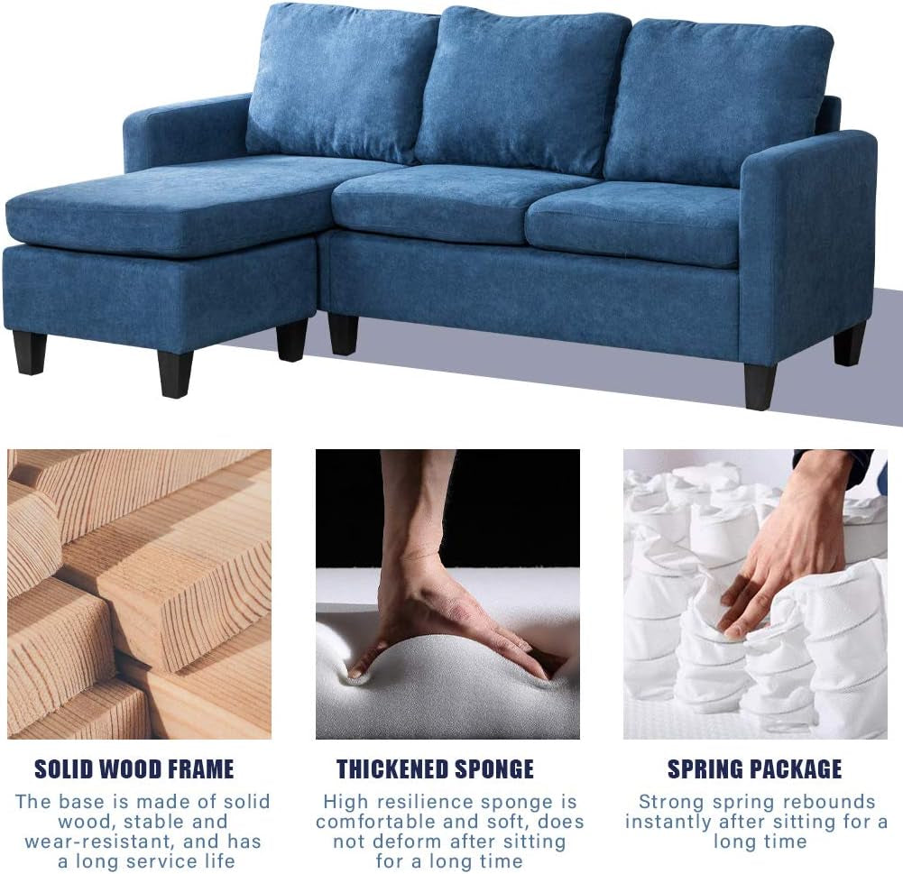 Sofa Sectional Sofa Futon Sofa for Living Room Couches and Sofas Modern Sofa Furniture Set Sofa Set Fabric Sofa Corner Sofa Upholstered Contemporary-3