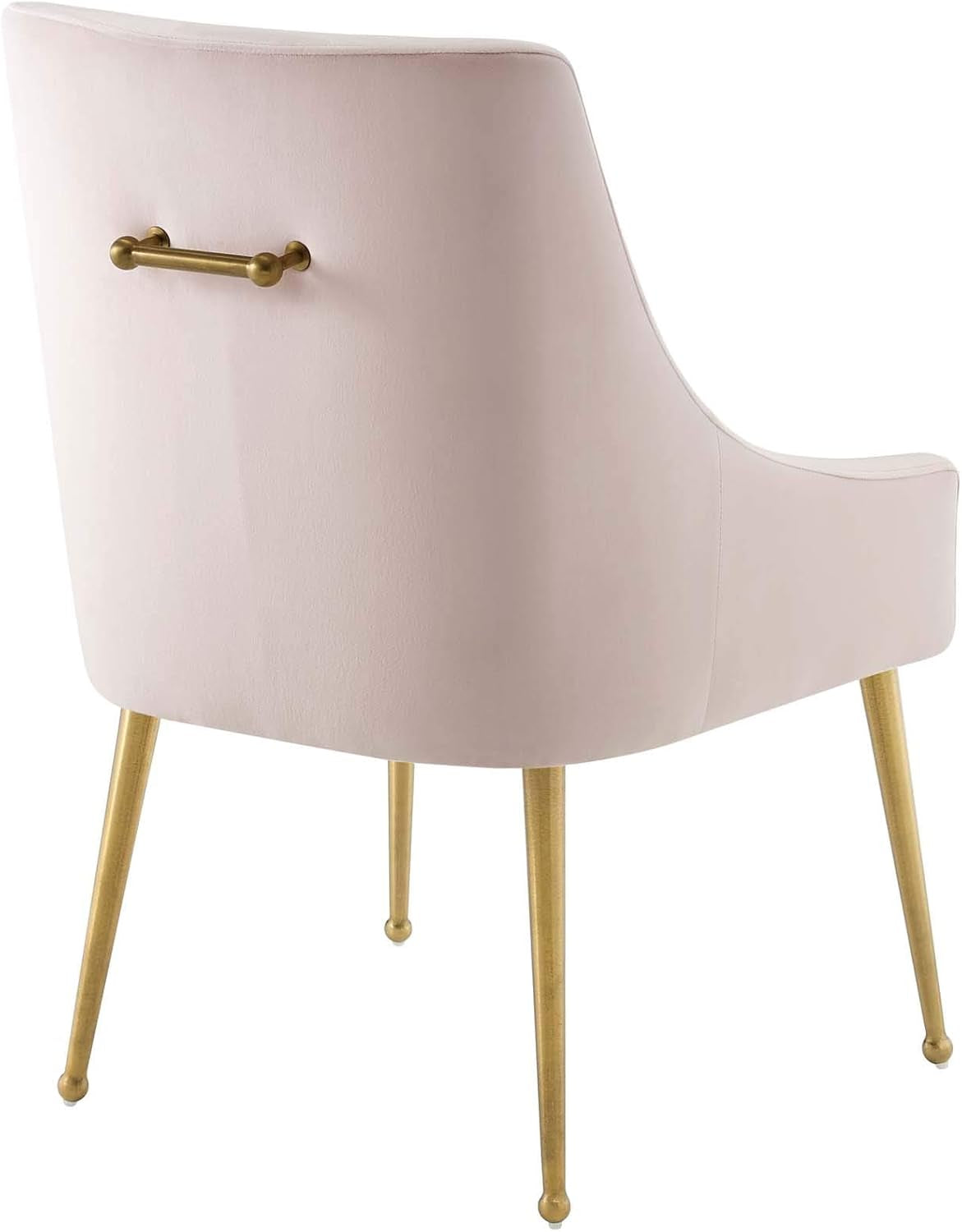 Discern Upholstered Performance Velvet Dining Chair, Pink-4