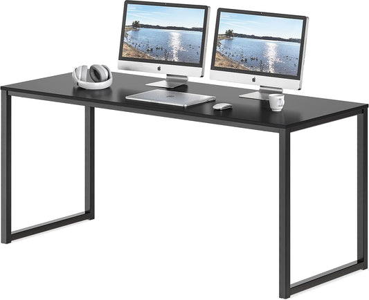 Home Office 55-Inch Computer Desk, 24" Deep, Black-0