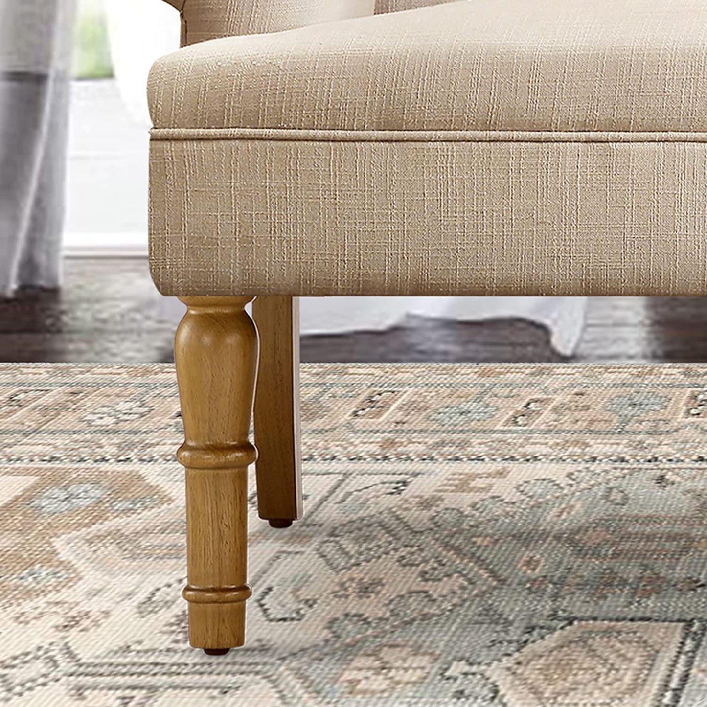 Warm Beige Love Seats Sofa Set-4