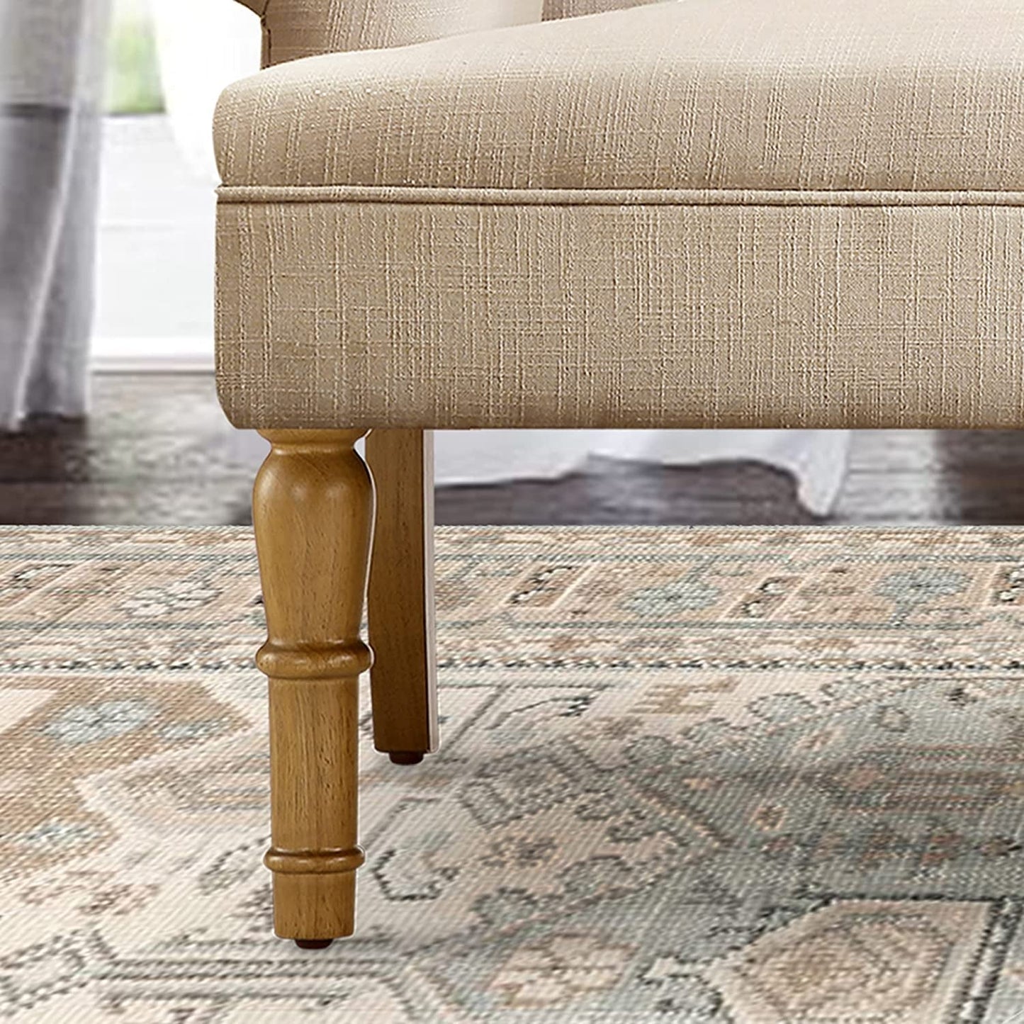 Warm Beige Hermosa Para Sala Love Seats Sofa Set-4