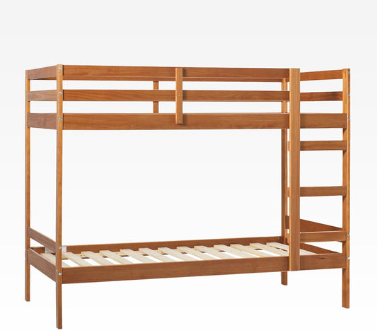 Modern Twin-Size Children'S Bed Frame Bedroom, Twin-Size, Caramel-0