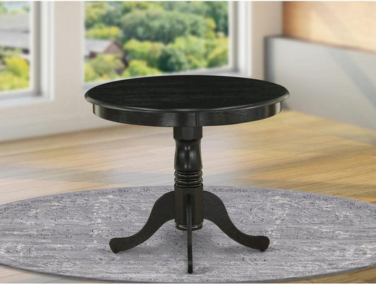 Room ANT-ABK-TP Modern Kitchen Table, Black Finish-0